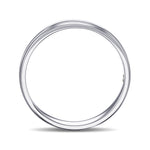 5 MM Platinum Comfort Fit Domed Wedding Band 