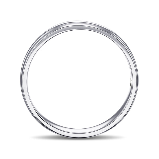 5 MM Platinum Comfort Fit Domed Wedding Band 