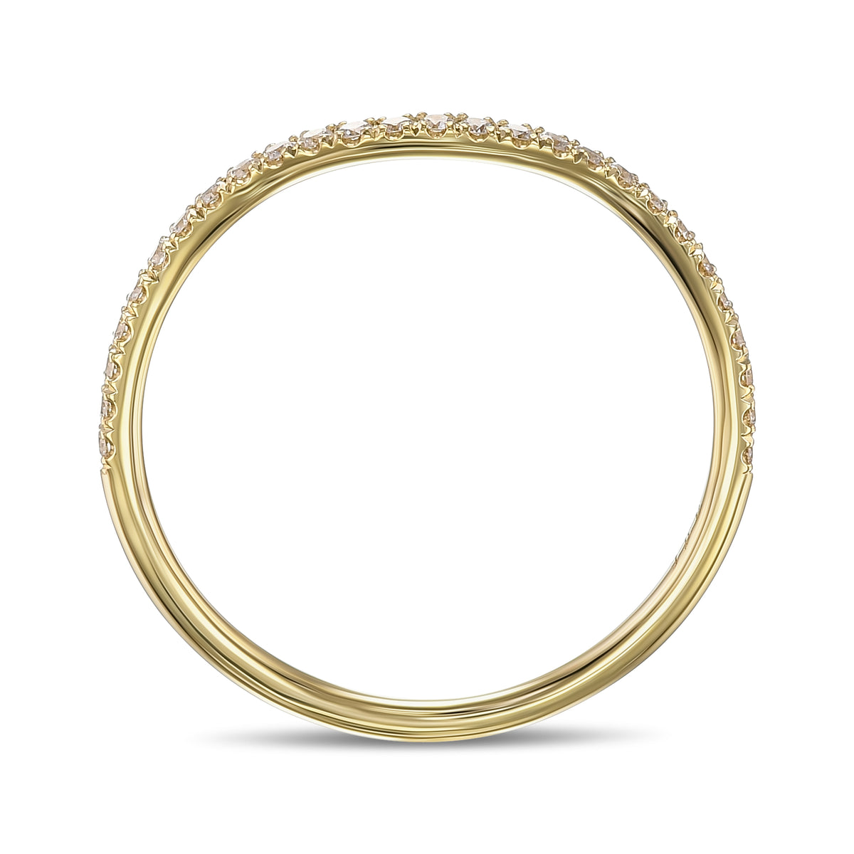 Fancy Light Pink Round Diamond Engagement & Wedding Set Rings