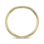 Fancy Light Pink Round Diamond Engagement & Wedding Set Rings