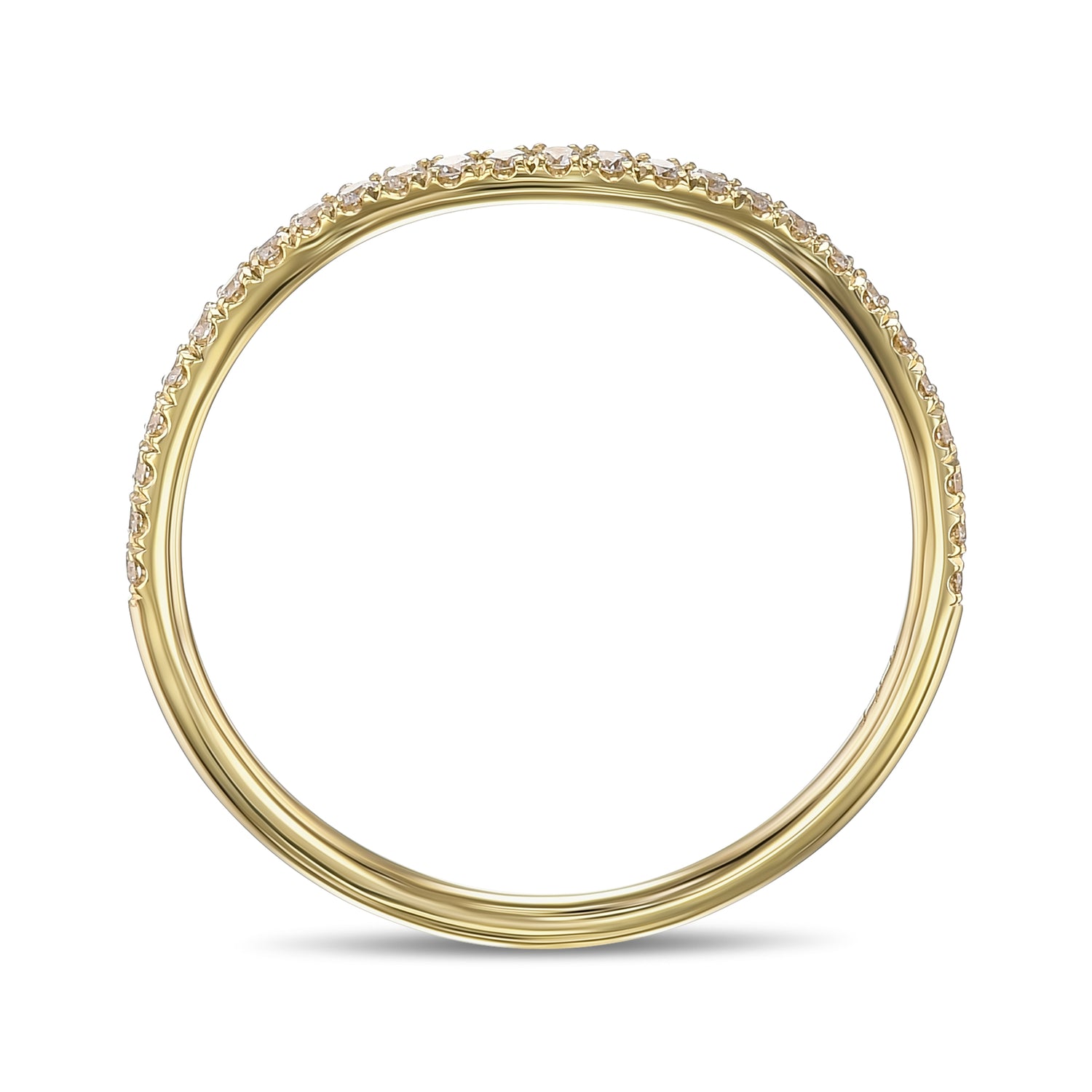 Fancy Light Pink Round Diamond Engagement & Wedding Set Rings