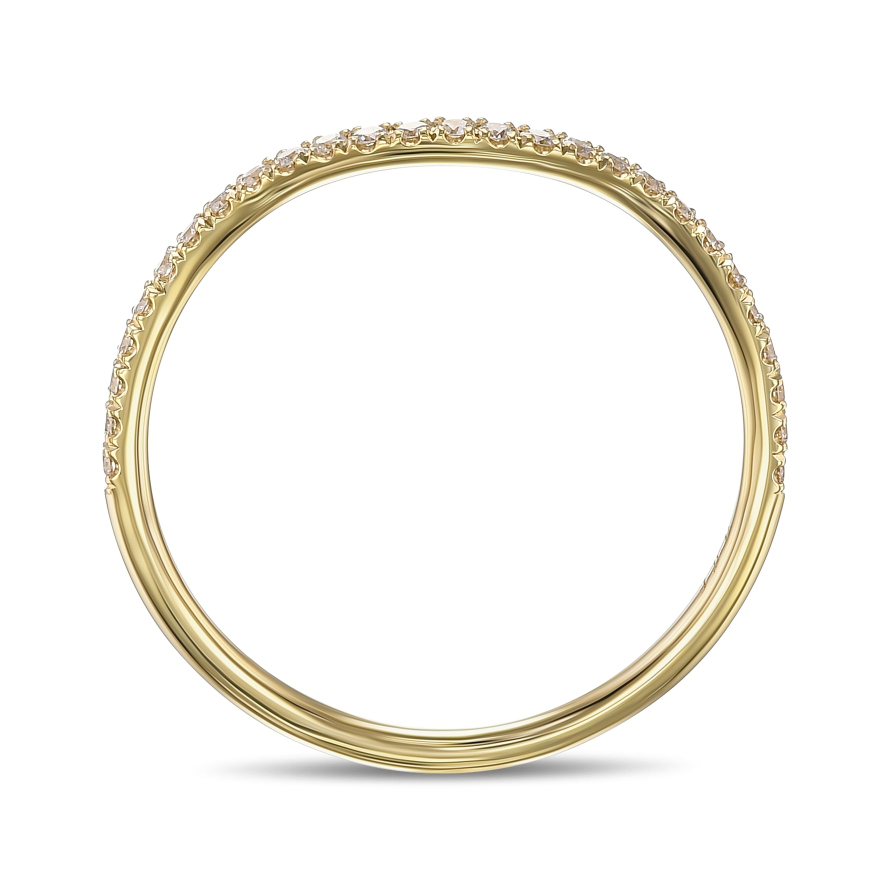 Fancy Light Pink Round Diamond Engagement & Wedding Set Rings