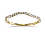 Fancy Light Pink Round Diamond Engagement & Wedding Set Rings