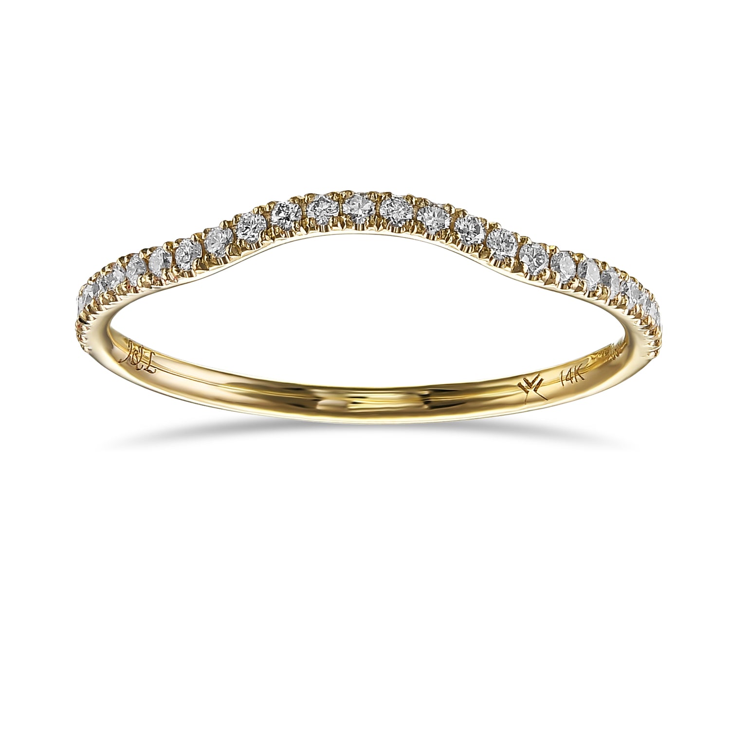 Fancy Light Pink Round Diamond Engagement & Wedding Set Rings