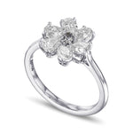 Fancy Gray Violet Oval Extraordinary Pear Diamond Ring