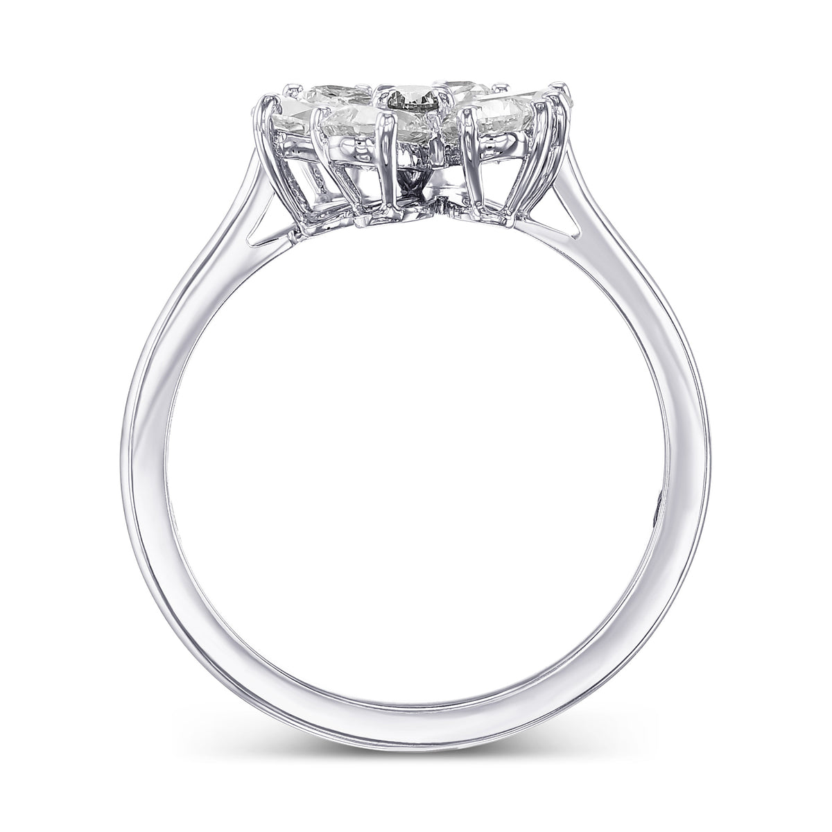 Fancy Gray Violet Oval Extraordinary Pear Diamond Ring