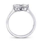 Fancy Gray Violet Oval Extraordinary Pear Diamond Ring