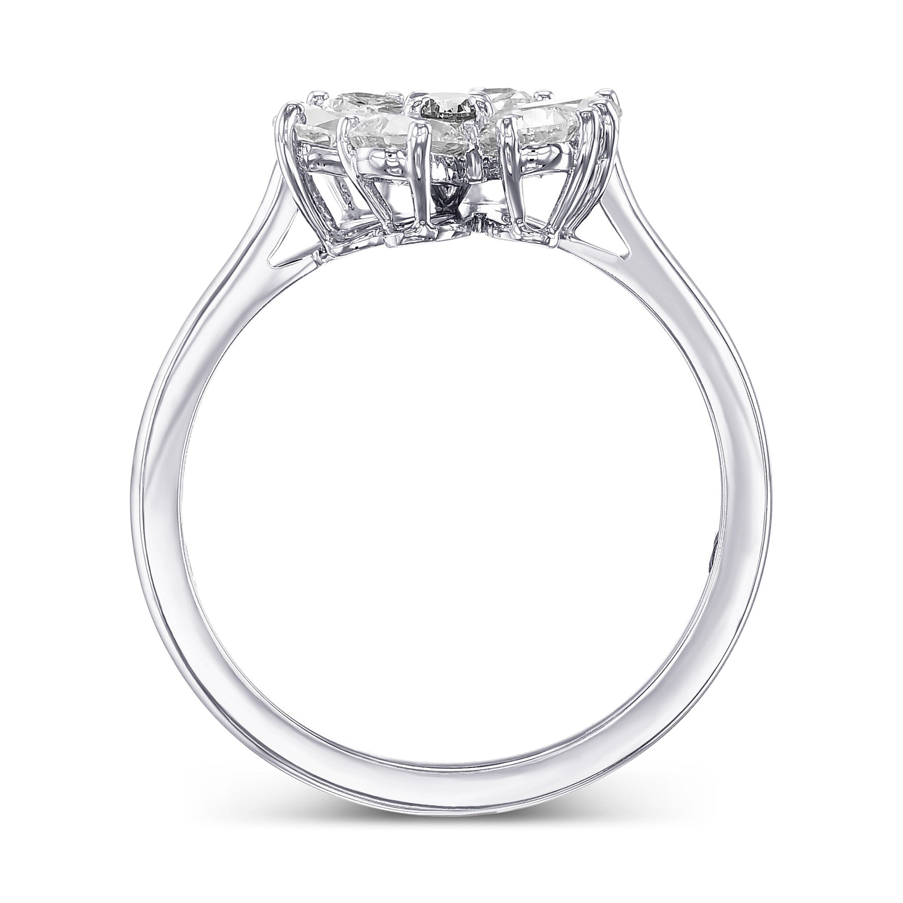 Fancy Gray Violet Oval Extraordinary Pear Diamond Ring