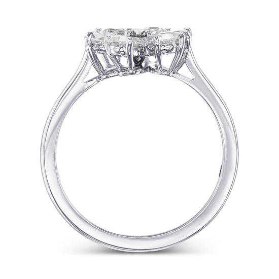 Fancy Gray Violet Oval Extraordinary Pear Diamond Ring