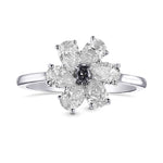 Fancy Gray Violet Oval Extraordinary Pear Diamond Ring