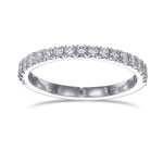 Half Eternity Pave Diamond Ring