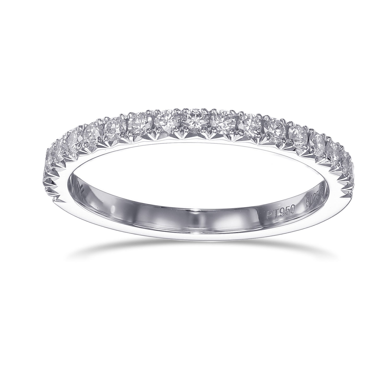Half Eternity Pave Diamond Ring