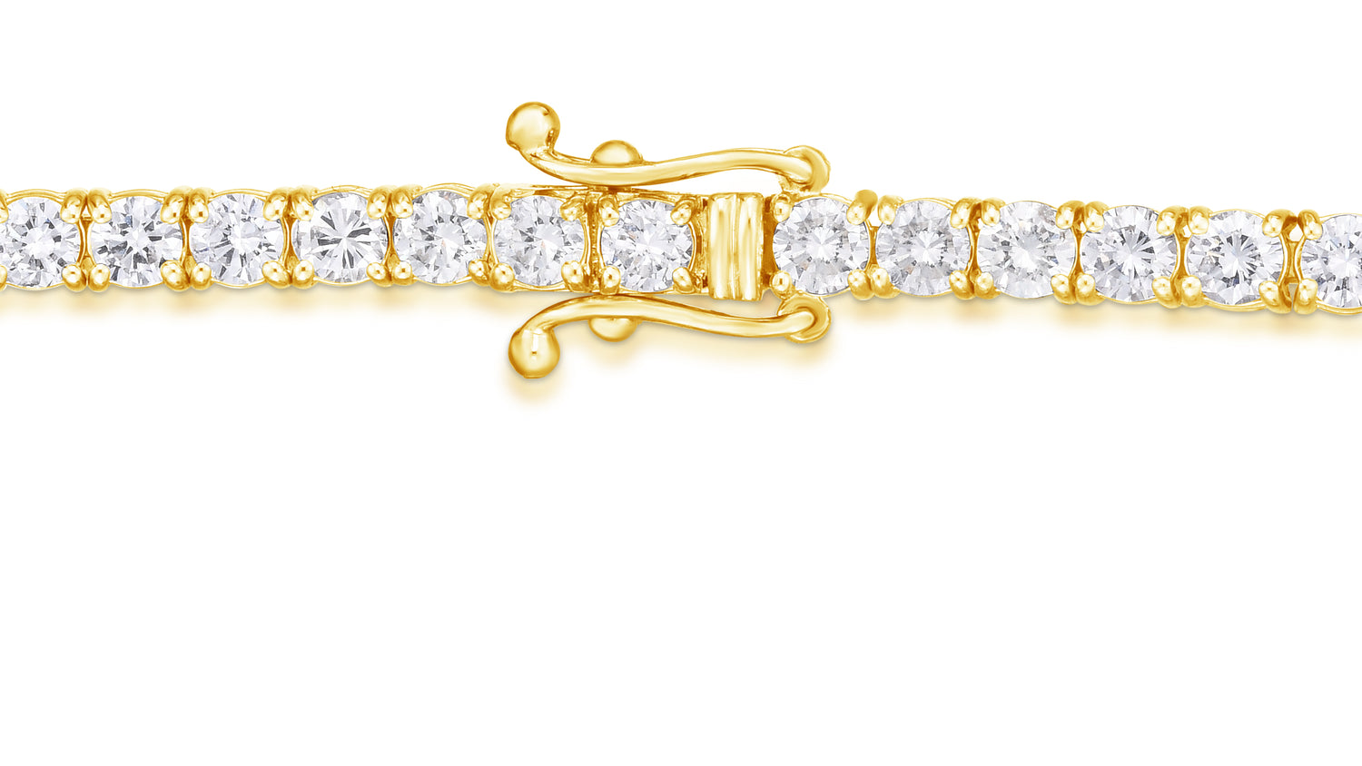 Round White Diamond Tennis Bracelet