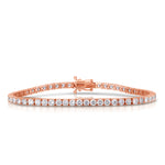 Round White Diamond Tennis Bracelet