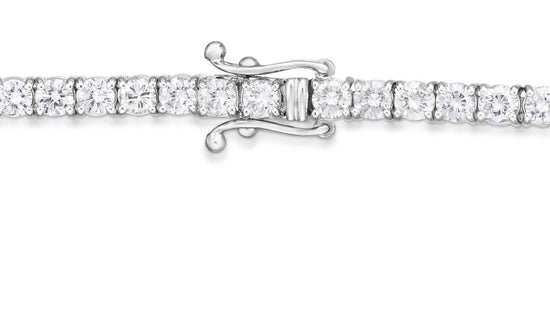Round White Diamond Tennis Bracelet