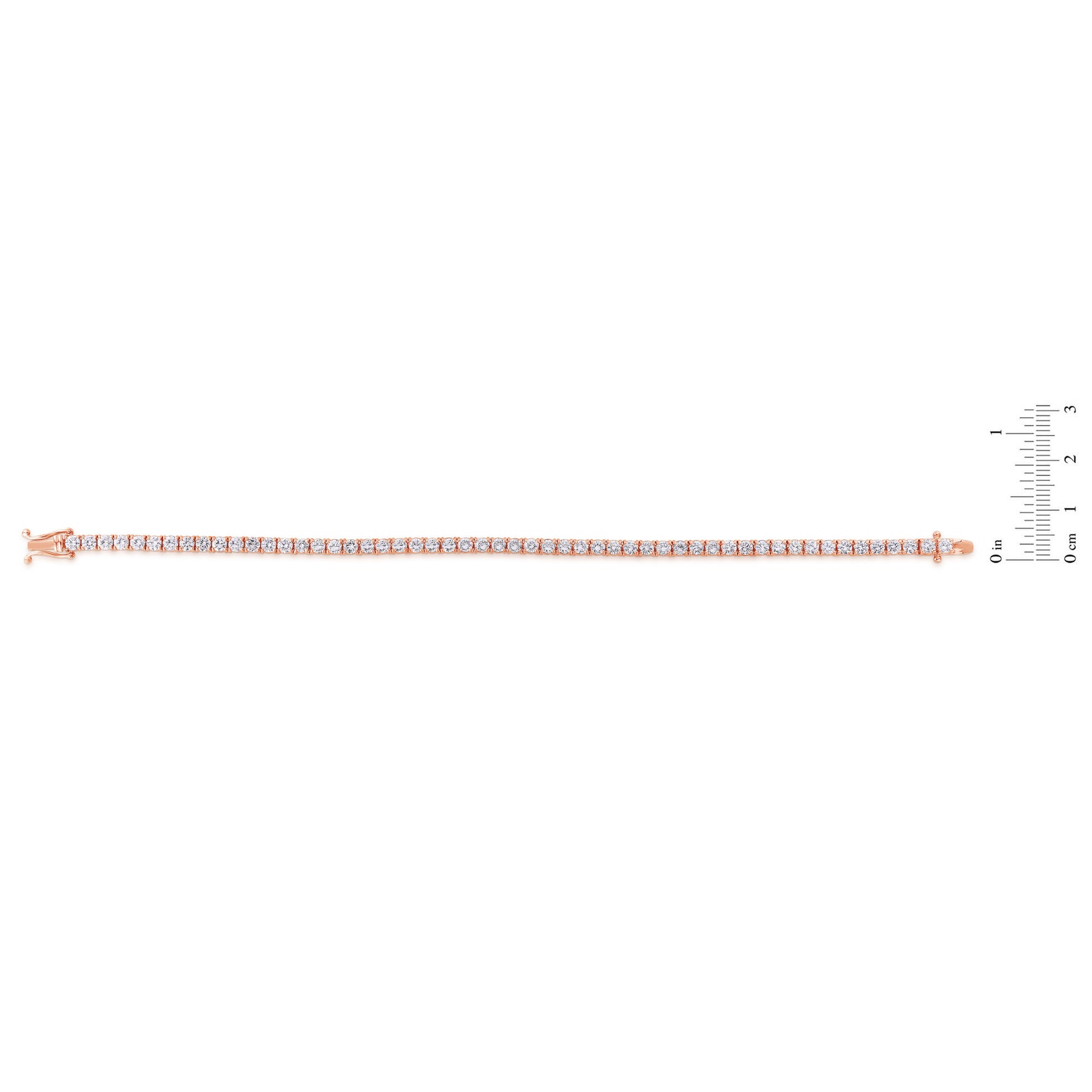 Round White Diamond Tennis Bracelet