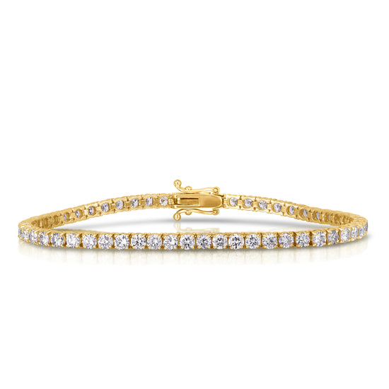 Round White Diamond Tennis Bracelet