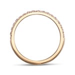 Fancy Light Pink Diamond Half Eternity Ring