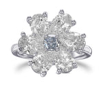 Extraordinary Fancy Intense Blue Cushion Diamond Ring