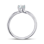 Fancy Intense Blue Green Cushion Solitaire Diamond Ring