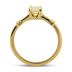 Fancy Yellow Radiant Solitaire Diamond Ring