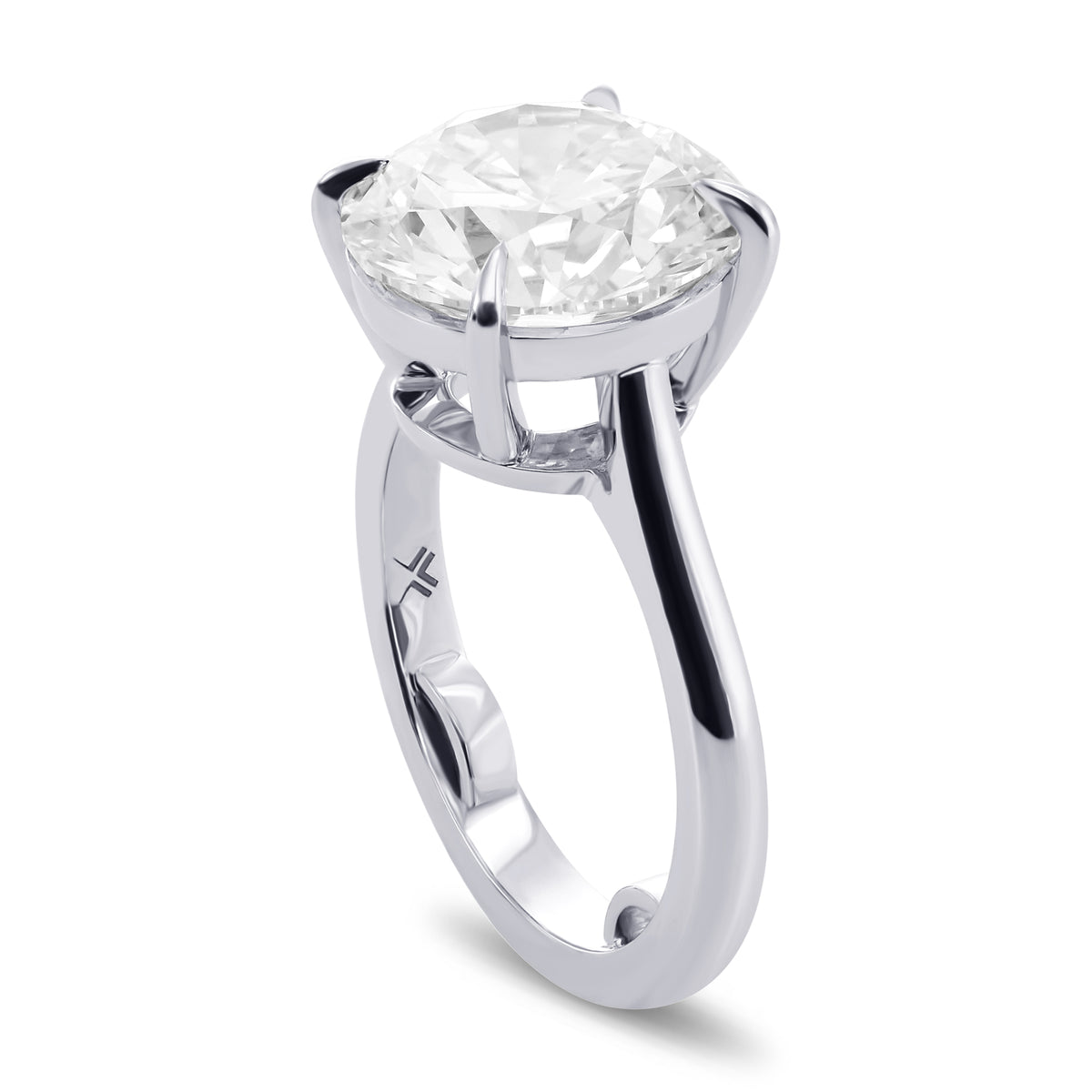 D Flawless Round Brilliant Solitaire Diamond Ring