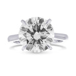 D Flawless Round Brilliant Solitaire Diamond Ring