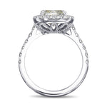 Chameleon Cushion Diamond Halo Ring