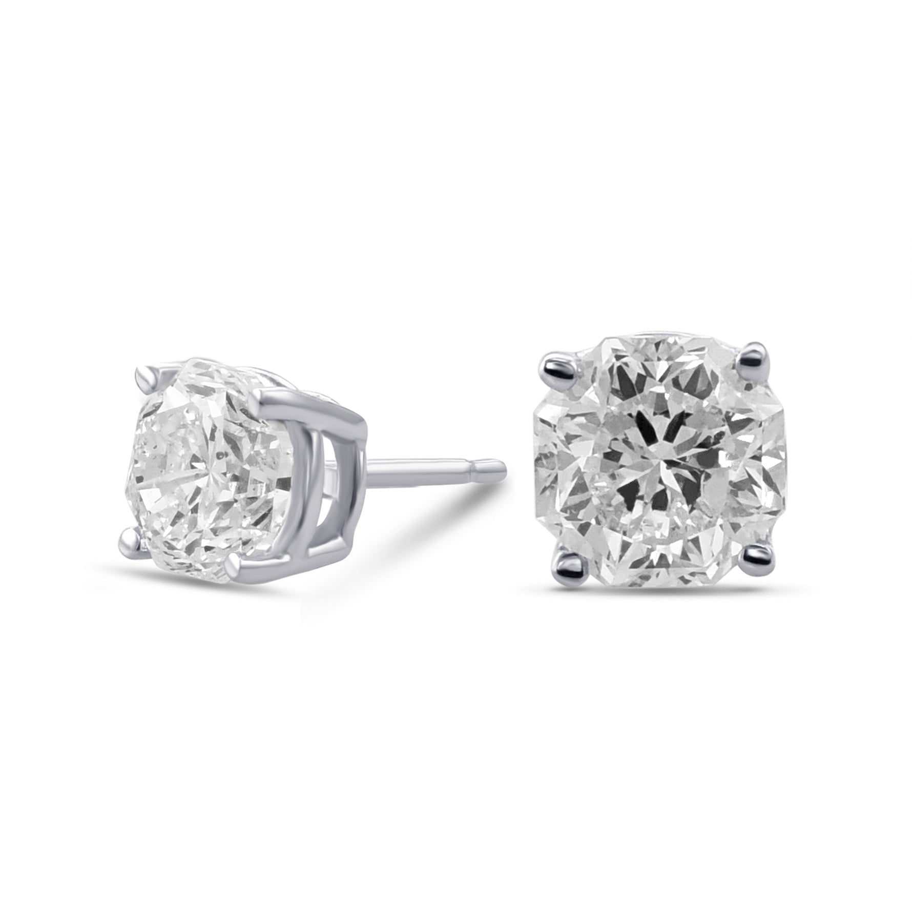 "88 Cut" Diamond Stud Earrings
