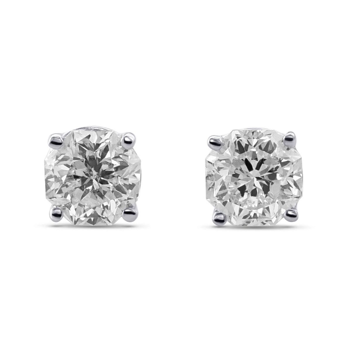 "88 Cut" Diamond Stud Earrings