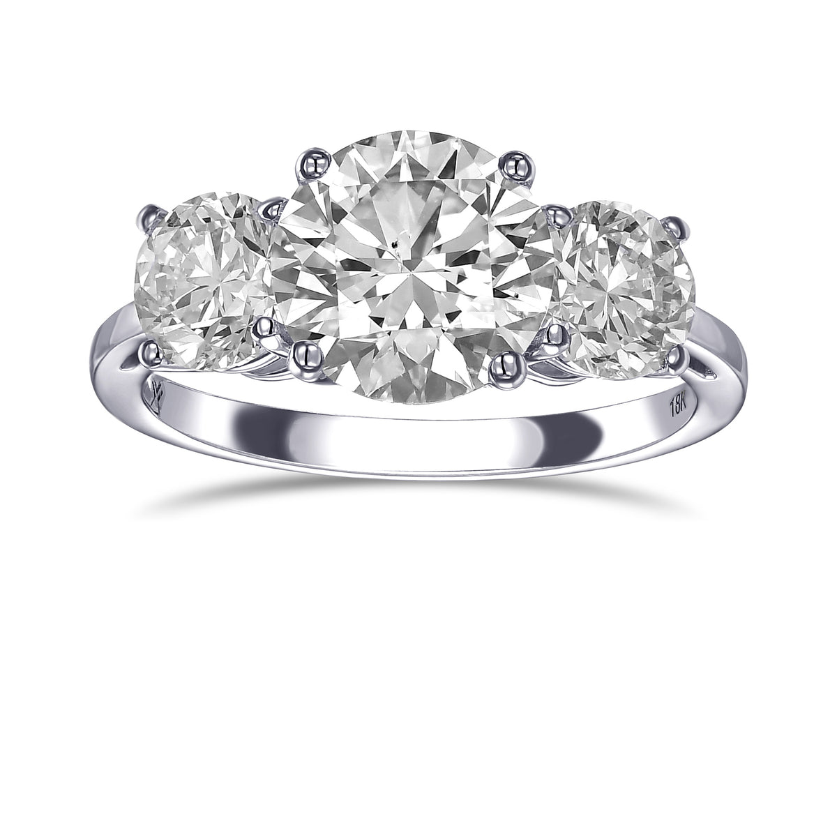 Round Brilliant 3 Stone Diamond Ring