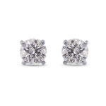 Round Brilliant Diamond Stud Earrings