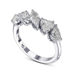  Mix Shape Collection Color Five Stone Ring