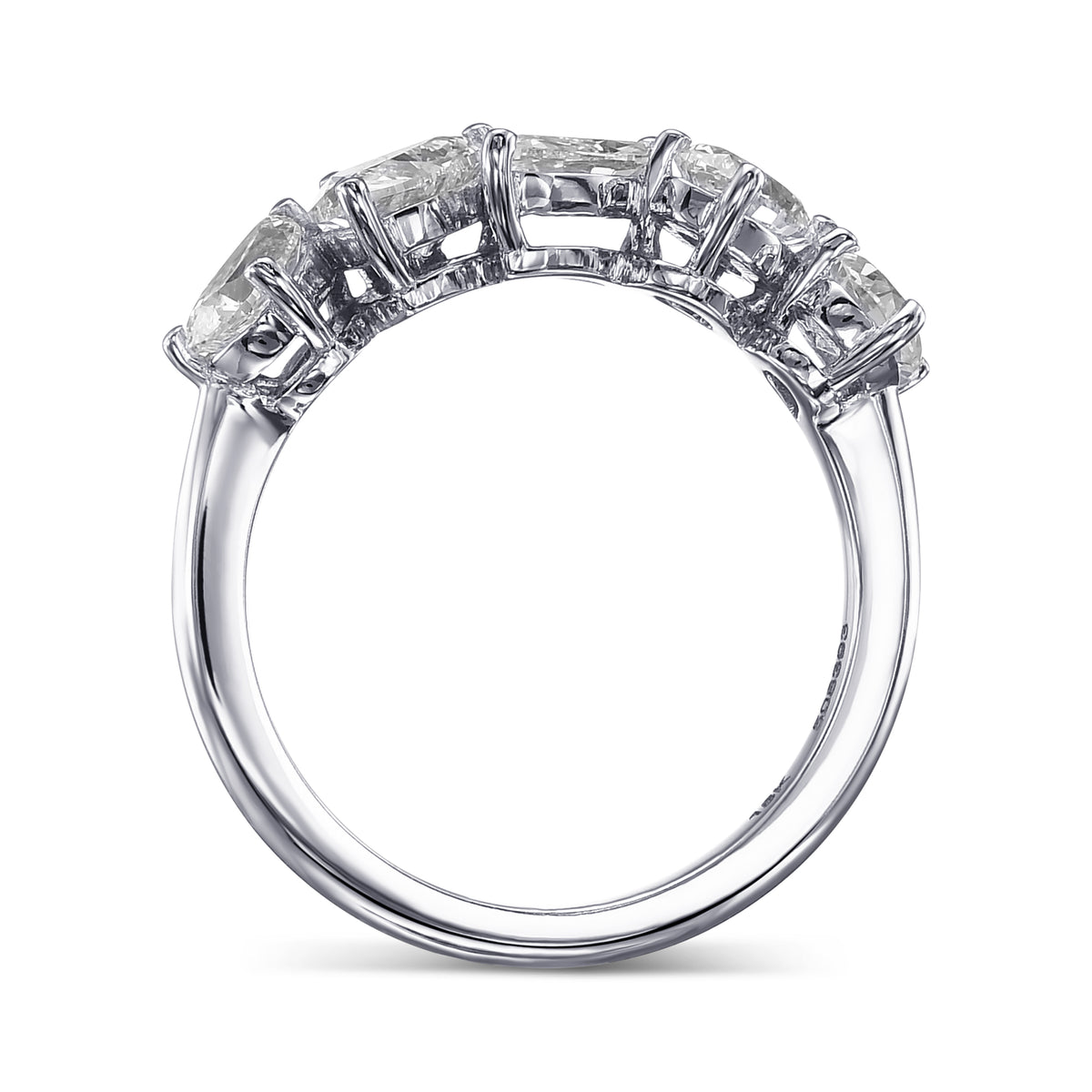  Mix Shape Collection Color Five Stone Ring