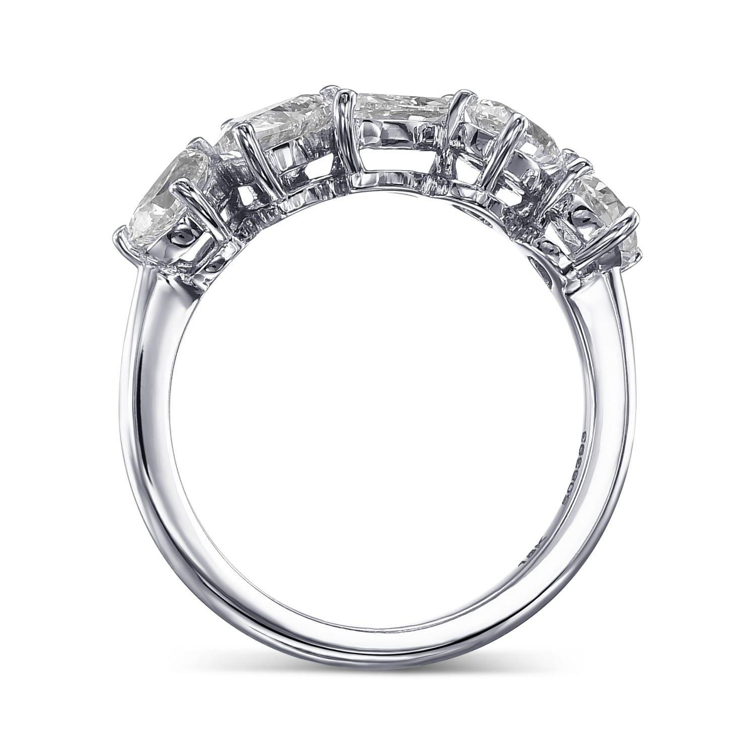  Mix Shape Collection Color Five Stone Ring