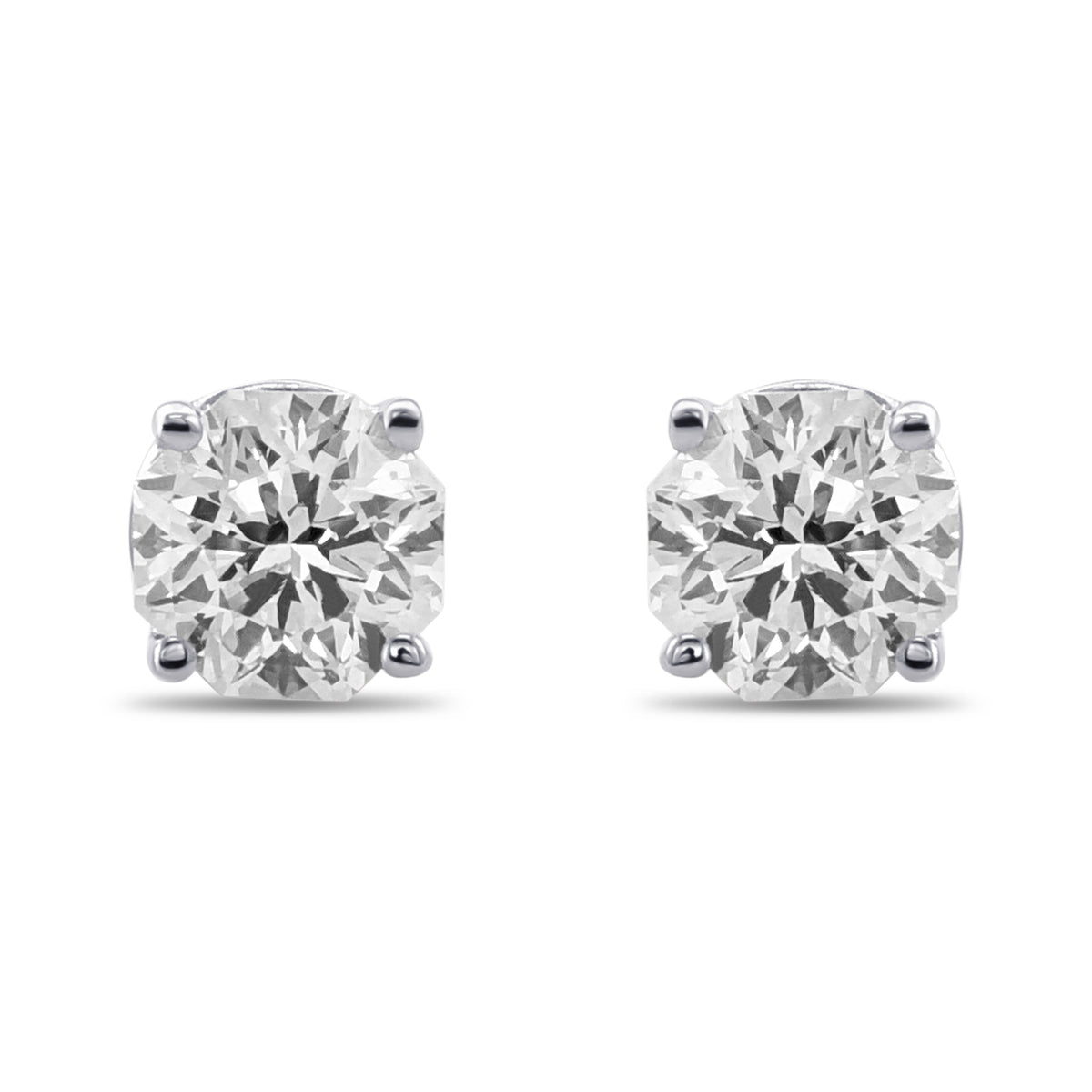 "88 Cut" Diamond Stud Earrings