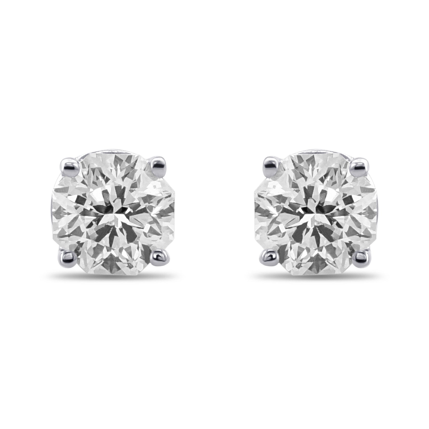 "88 Cut" Diamond Stud Earrings