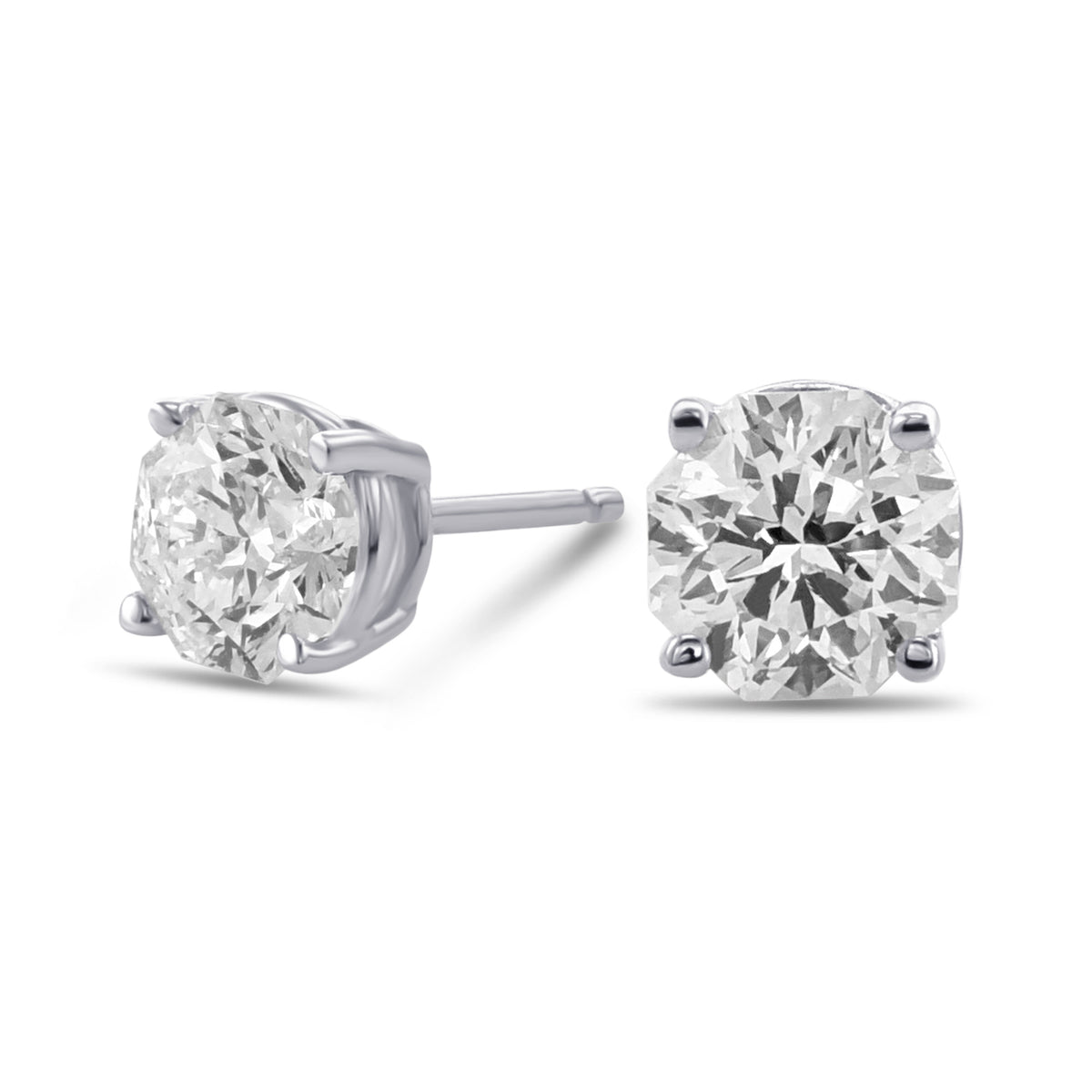 "88 Cut" Diamond Stud Earrings