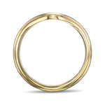 18K Yellow Gold Contoured Wedding Band