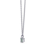 Fancy Vivid Green Cushion Solitaire Diamond Pendant