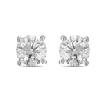 Round Brilliant Diamond Stud Earrings
