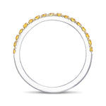 Canary Fancy Vivid Yellow Diamond Half Eternity Wedding Band