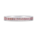Pink Diamond Channel-set Wedding Band Ring