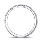 Contoured Diamond Wedding Ring