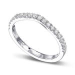 Contoured Diamond Wedding Ring
