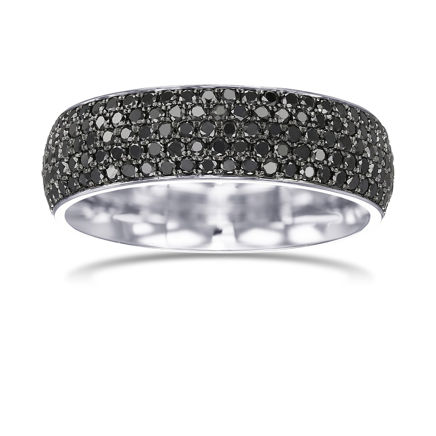 Black Diamond Full Eternity Gents Wedding Ring