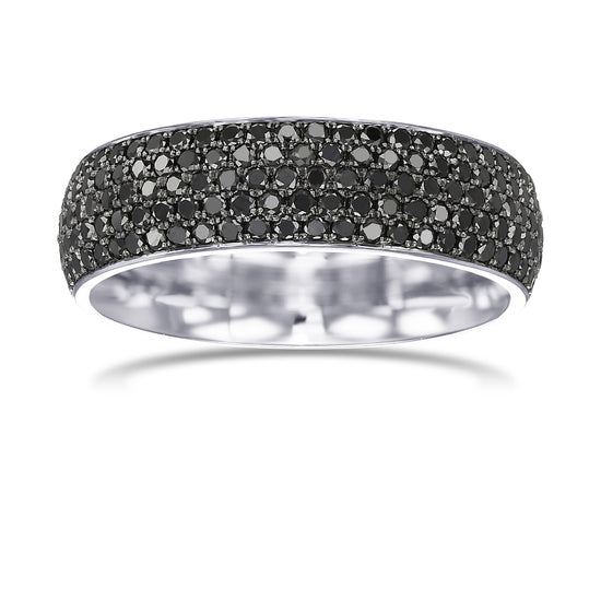 Black Diamond Full Eternity Gents Wedding Ring