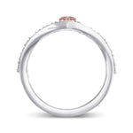 Pink Diamond Engagement & Wedding Ring Set