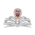 Pink Diamond Engagement & Wedding Ring Set