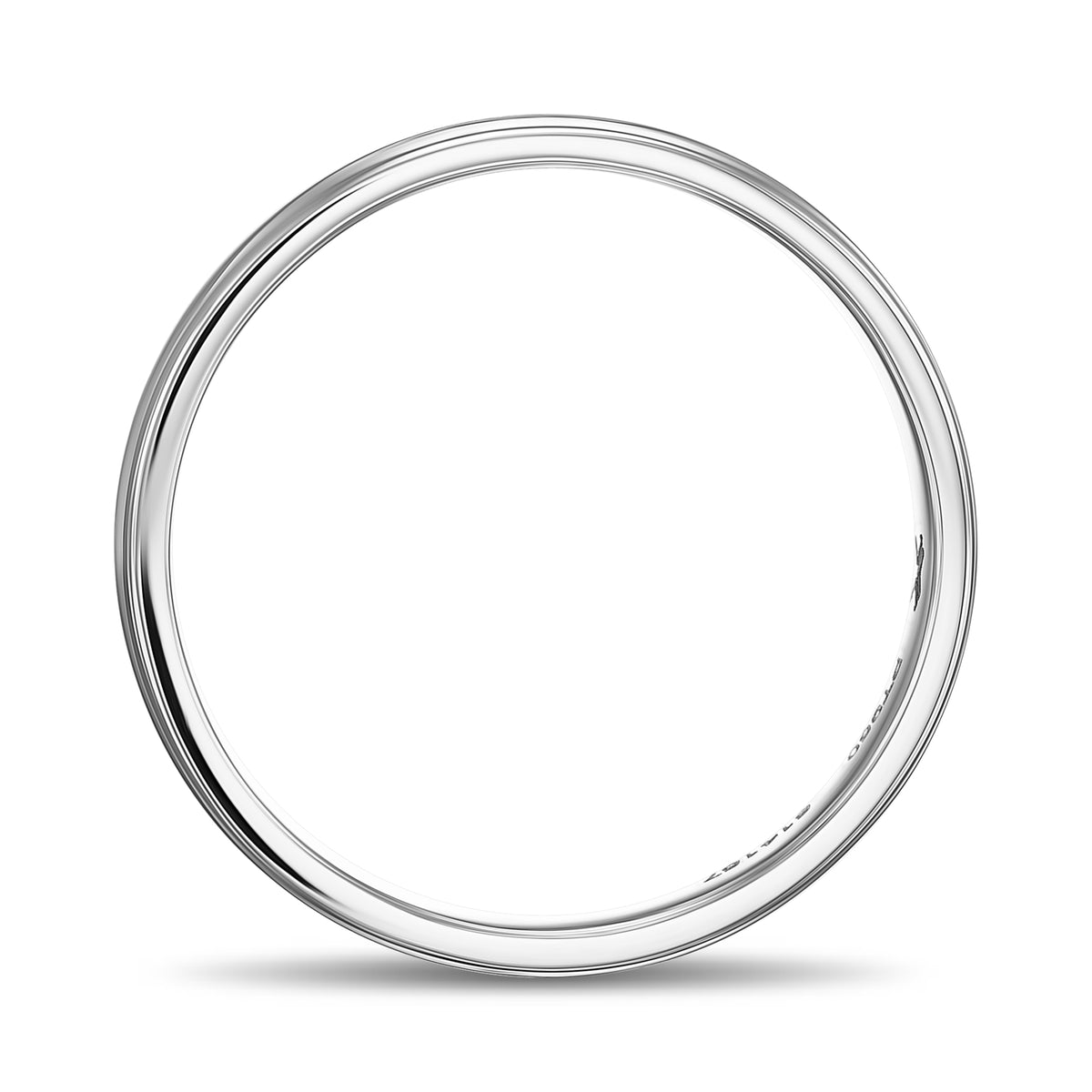 5 MM Platinum Comfort Fit Domed Wedding Band